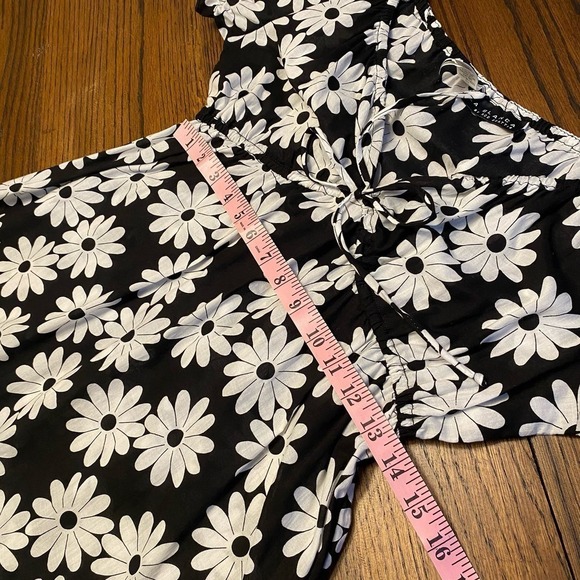 La Blanca Cotton Daisy Floral Ditsy Swim Cover Up Short Dress Women's M Boho - Picture 11 of 11